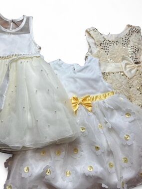 Bundle of 3 , size 2t formal toddler girl dresses